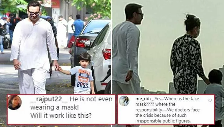 Netizens Slam Saif Ali Khan For Not Wearing Mask As He Steps Out With Kareena Kapoor And Taimur For Walk Around Marine Drive